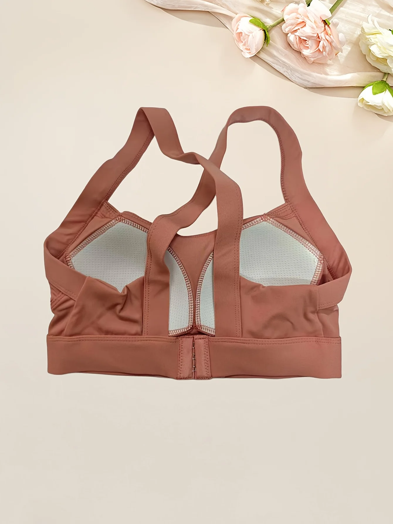 1pc women's sports bra fitness integrated cross back bra yoga vest sports bra 5