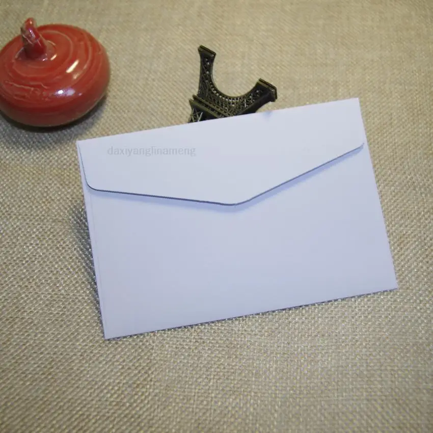 100 Stück Lxw: 11,7 x 8 cm, bunter Mini-Kraftumschlag, Business-VIP-Karte, kleine Hochzeitsfeier-Einladungskarte, Papierumschläge, Büro – Detail 10