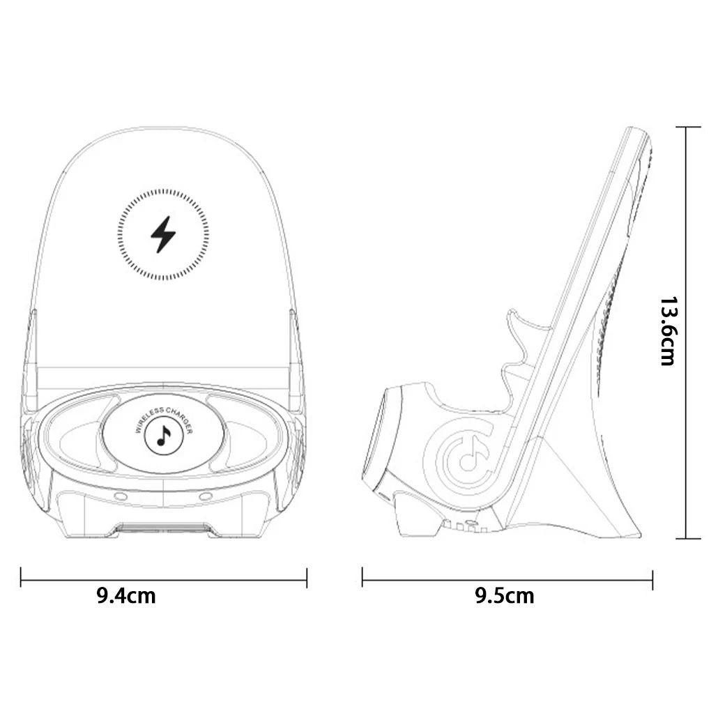 Magnetic Wireless Charger Fast Charging Type C Stand Holder Unique Mini Chair Shape Tablet Phone Fast Charger Desktop Station