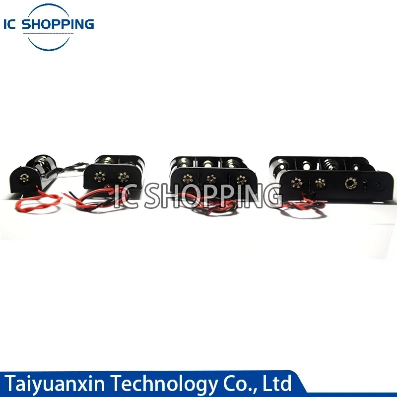 5 Pz 1X 2X 3X 4X Aa Aaa Portabatterie Con Cavi Cavi Affiancati Scatola Batteria Collegamento Saldatura Per Batterie Da 1-4 Pezzi