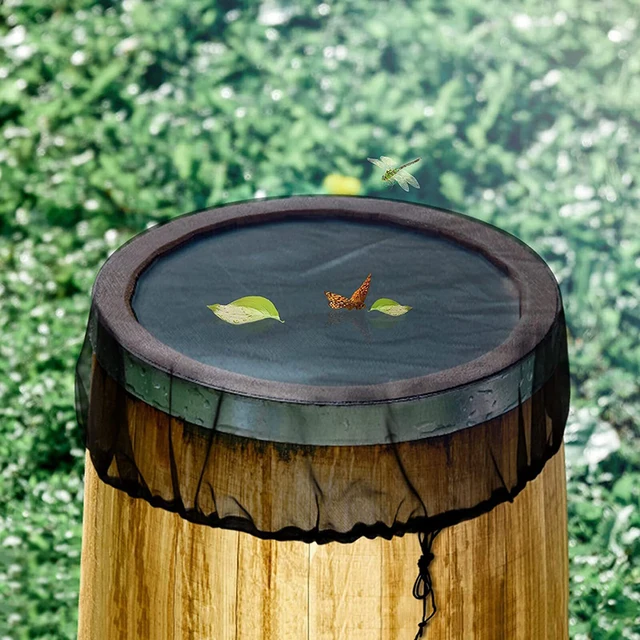 60/80/97 Cm Hálófedél Esőhordókhoz Vízgyűjtő Vödör Tartály Háló Levelek Legyek Megakadályozzák A Vízvédő Fedelét - Image 5