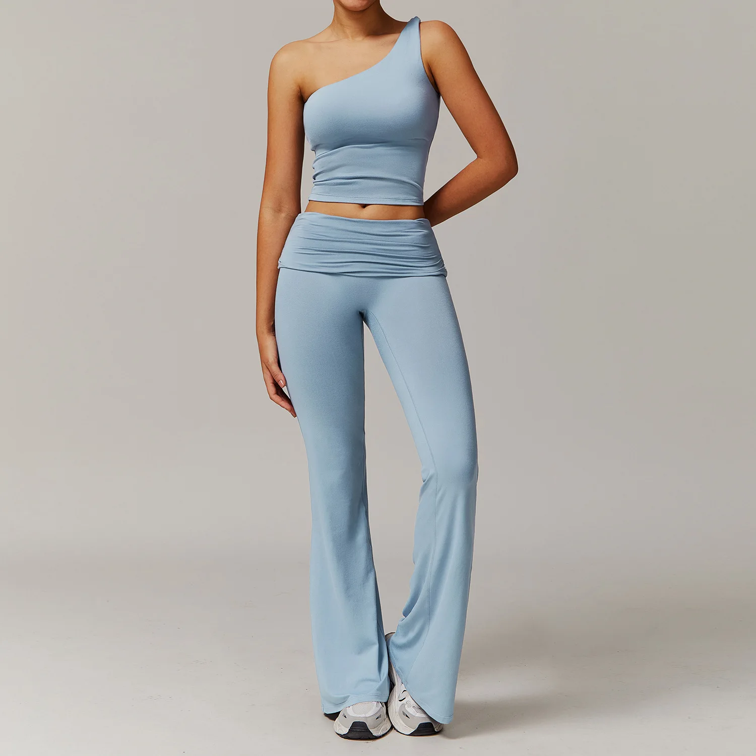 Yoga Set Sports Set Gym Workout Set Sportswear Set Fitness Set Sports Bra Set Yoga Pants Set 2PCS Yoga Set Women Gym Clothing Sports Long Sleeve Bra Suits Fitness Crop Top Workout Tracksuit Female Athletic Wear Sportswear