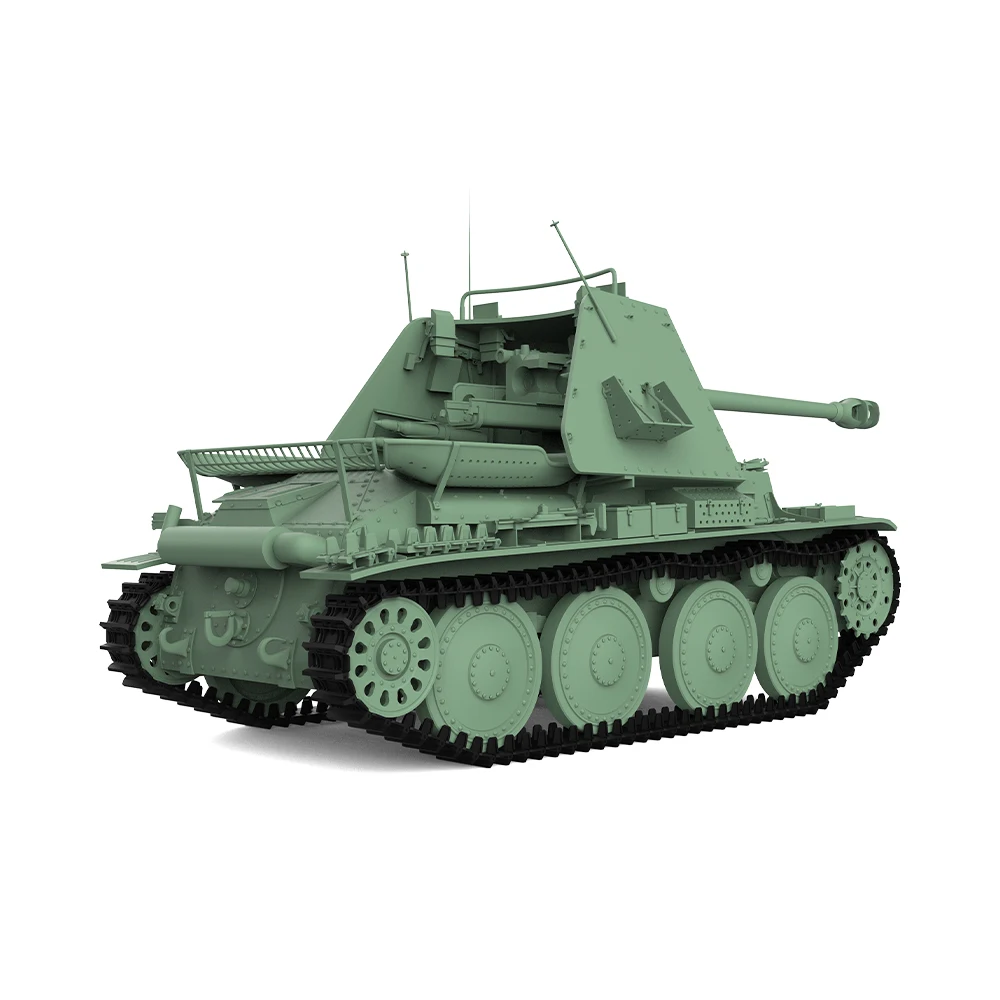 SSMODEL 724 V1.9 1/87 HO 체중계 철도 군사 모델 키트, 독일 38T Marder.III-H 구축함 2 차 대전 게임