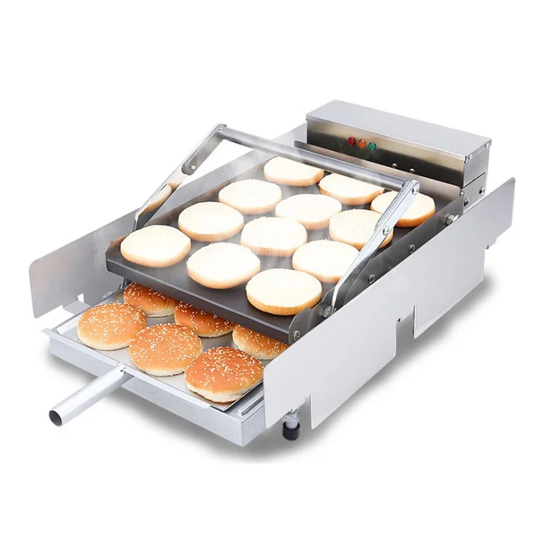 Restaurant Use Fast Food Hamburger Burger Bread Grill Maker Machine