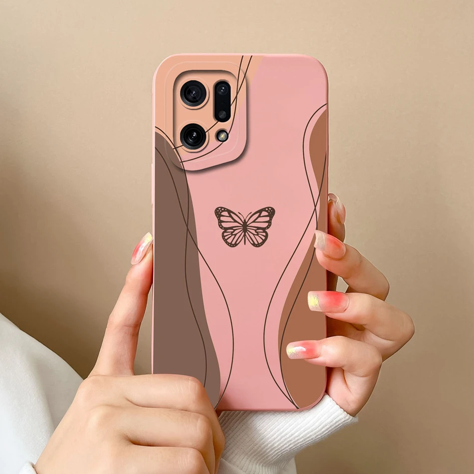 Heart Liquid Silicone Phone Case with Camera Protection - Premium Back Cover  Coque for Oppo Find Smartphones