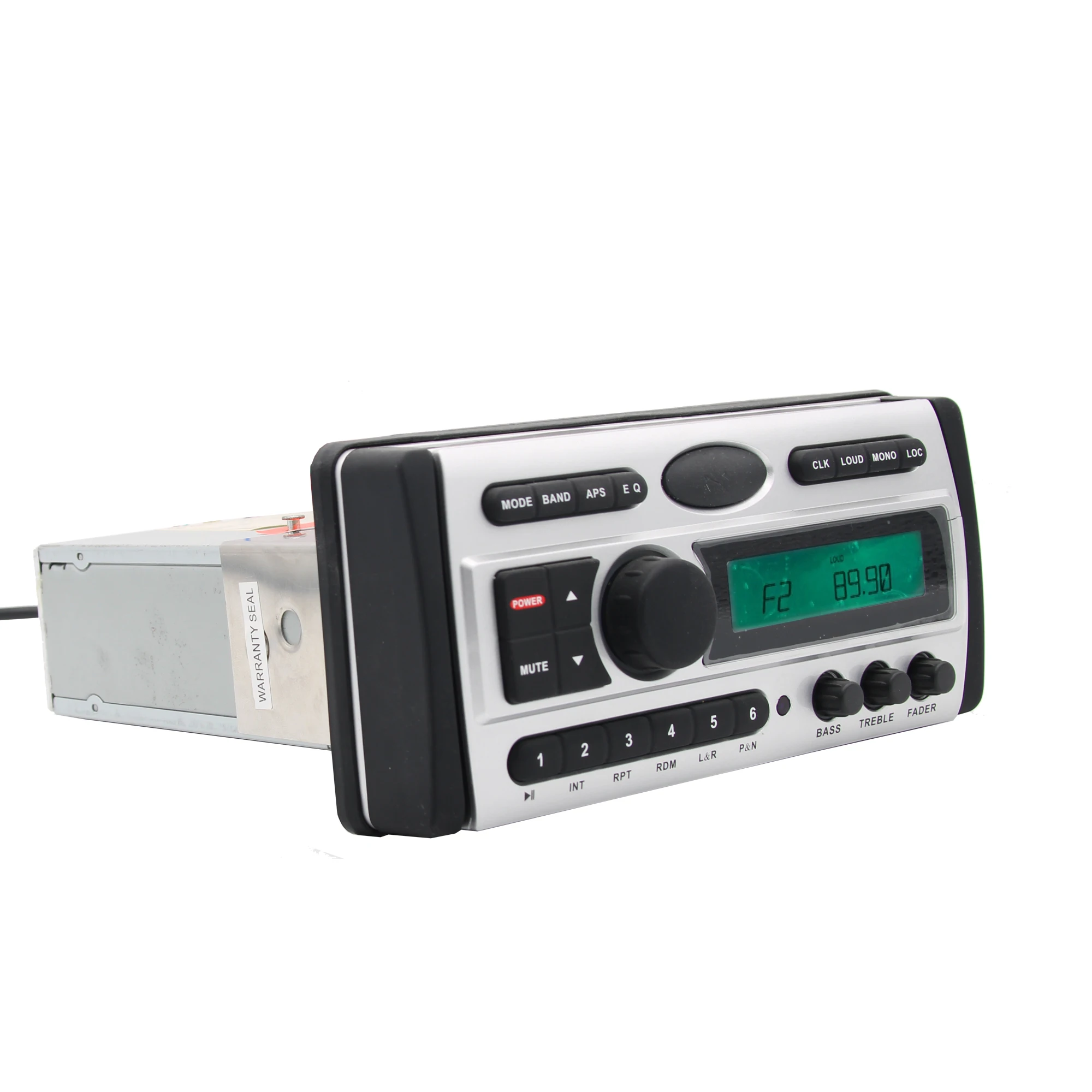Single DIN Marine BT Receiver Stereo System And DVD Player With 1 Pairs 6.5 Inch Waterproof Speakers For Boat Motorbike H3008