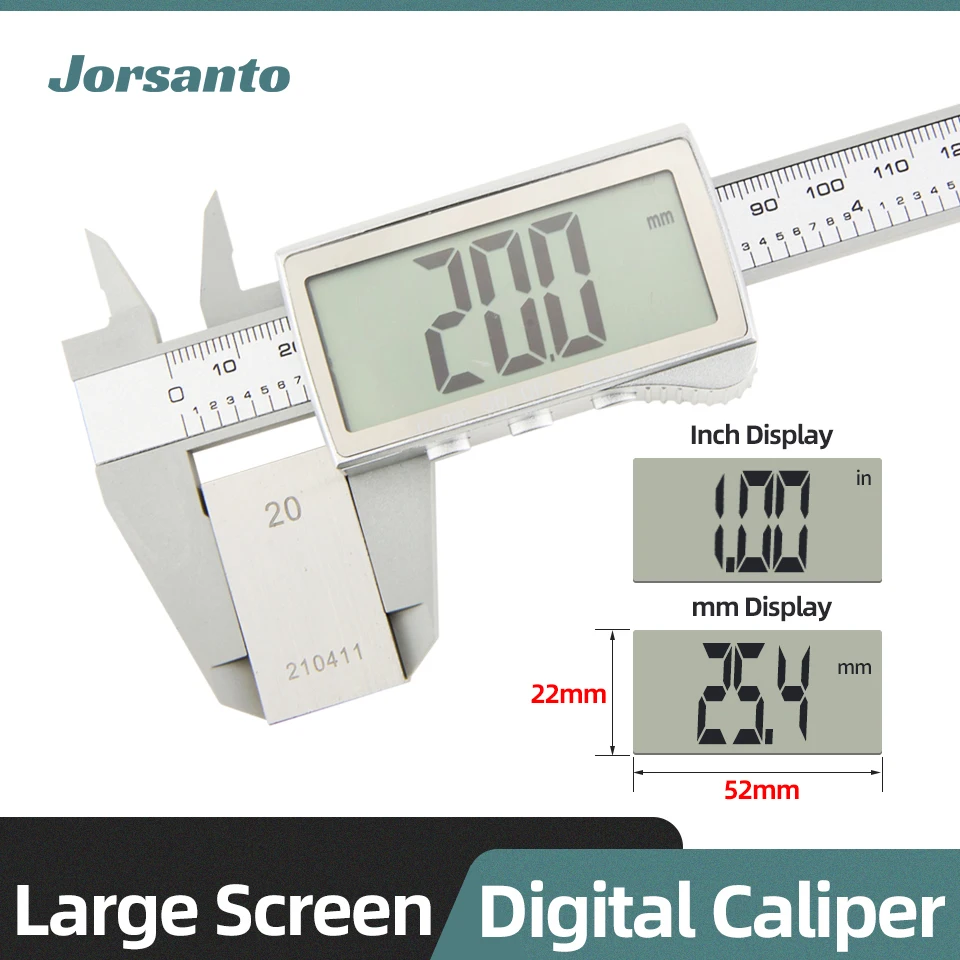 Electronic Digital Plastic Caliper Large Screen Display Vernier Caliper Carpenter Tool Vernier Calipers
