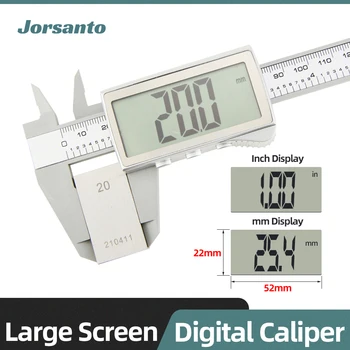 Electronic Digital Plastic Caliper Large Screen Display Vernier Caliper Carpenter Tool Vernier Calipers