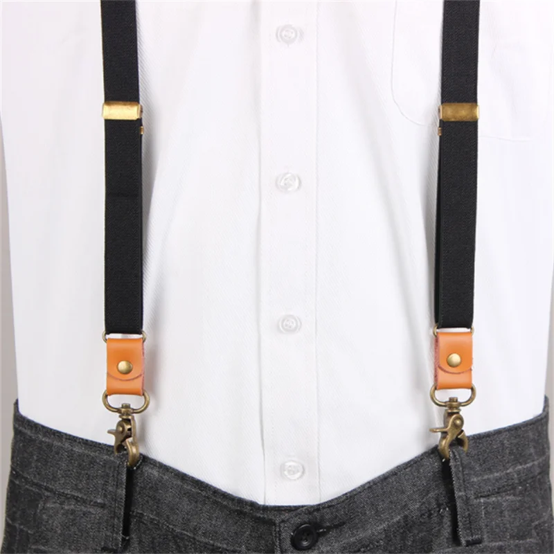 

Men's Vintage stripe suspenders Y Back 3 Hooks Suspenders man for Pants Casual mens Trouser Suspenders Fashion Adjustable Braces