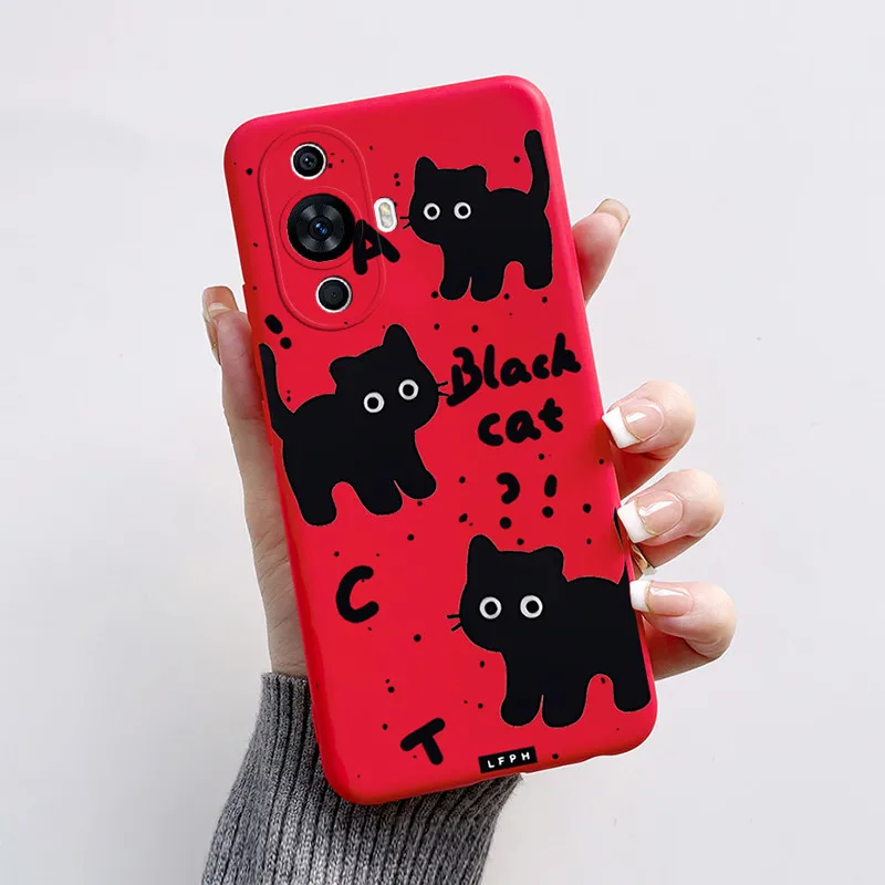 Cute Cat & Puppy Dog Soft Silicone Phone Case - Cartoon Design Cover for 6.7 and 6.78 Smartphones
