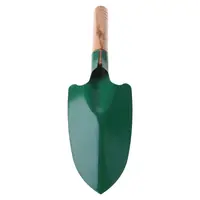 Wooden Handle Reinforced Gardening Shovel Loose Soil Planting Easy Use 2