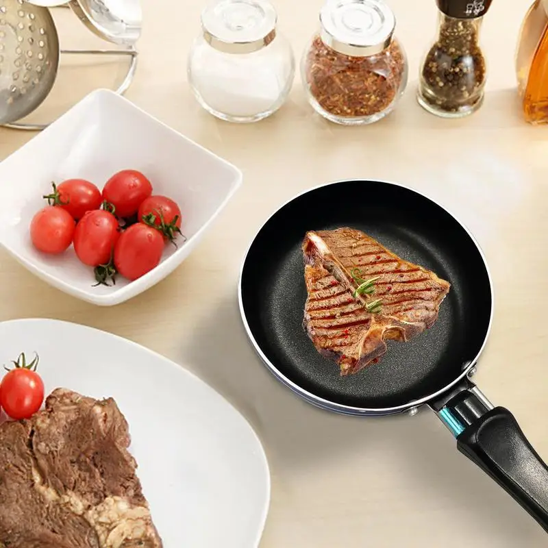 Mini Nonstick Frying Pan Flat Bottom Omelette Pan With Handle Kitchen  Utensil PanCake Kitchen Portable Small Cooking Eggs Tool - AliExpress