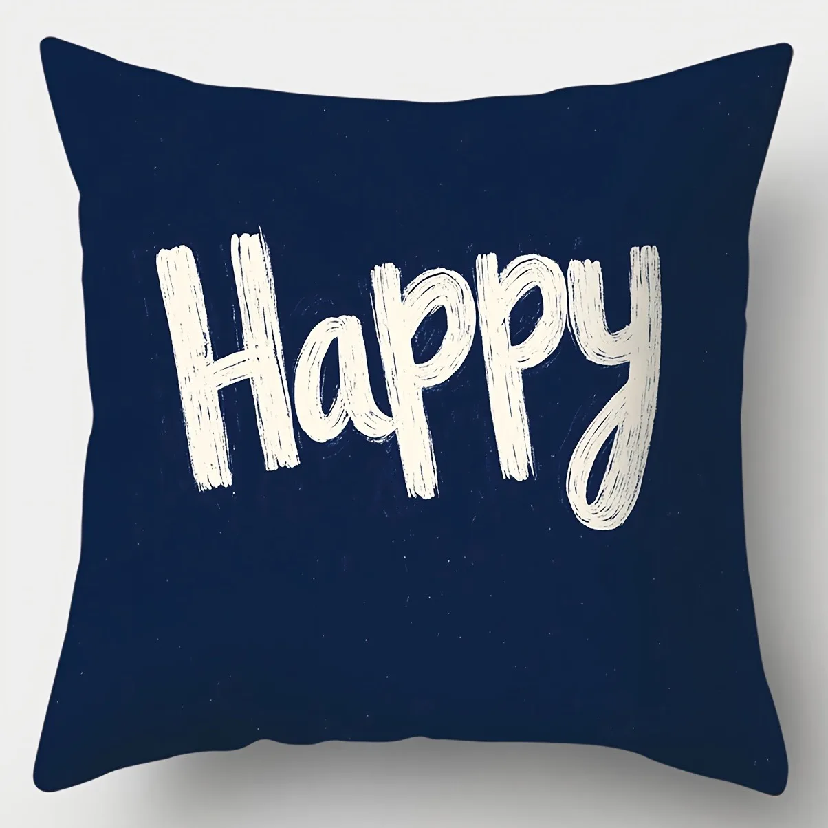 Blue floral polyester pillow cover Design 3