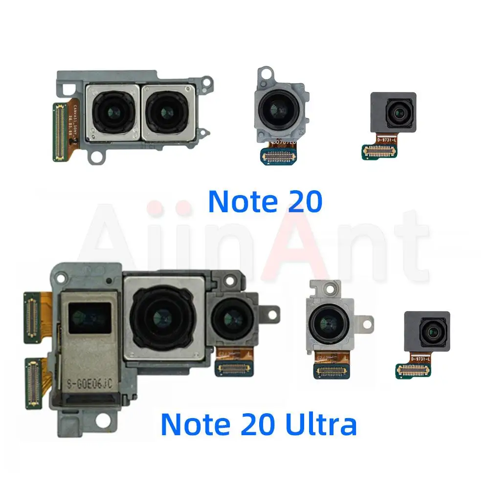 Фото Оригинальная основная задняя камера для Samsung Galaxy Note 20 Ultra N981 N981U N986 N986U верхняя Передняя камера гибкий кабель №1