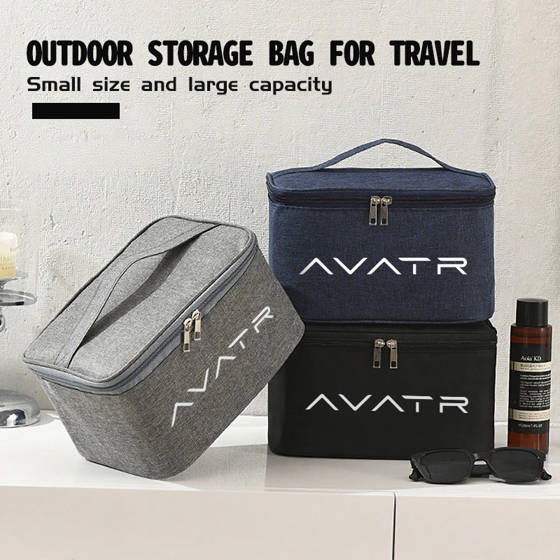 Borsa portaoggetti portatile per cosmetici e articoli da toeletta per viaggi in auto per Avatr 06 2025 06T 07 11 12 SUV 07L 2026 - immagine 4