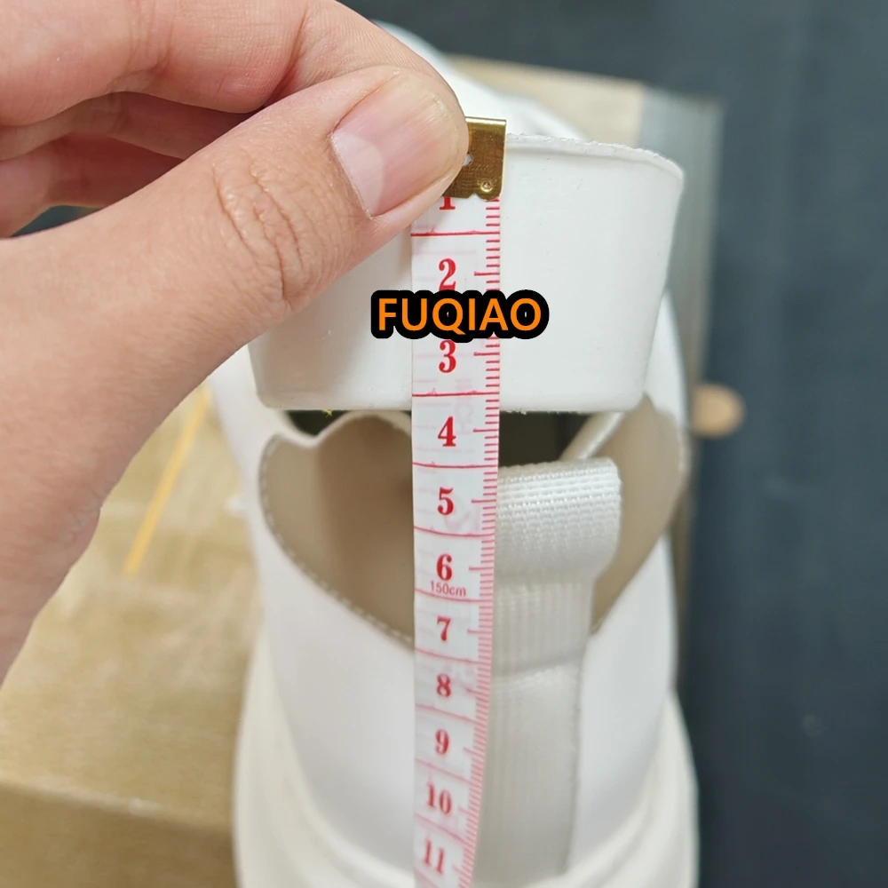 Echtes Leder 6 cm Höhe Erhöhen Paar Turnschuhe Große Größe Casual Aufzug Schuhe Männer Frauen Komfort Dicke Sohle Plattform Schuhe – Detail 8