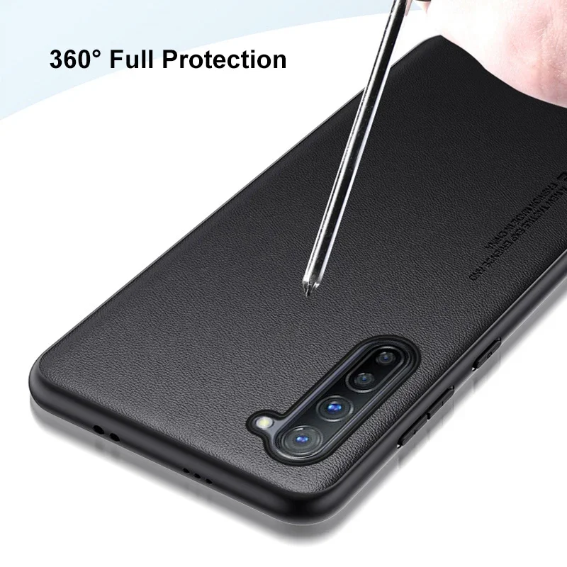 Luxury Leather Matte Silicone Protective Phone Case Cover