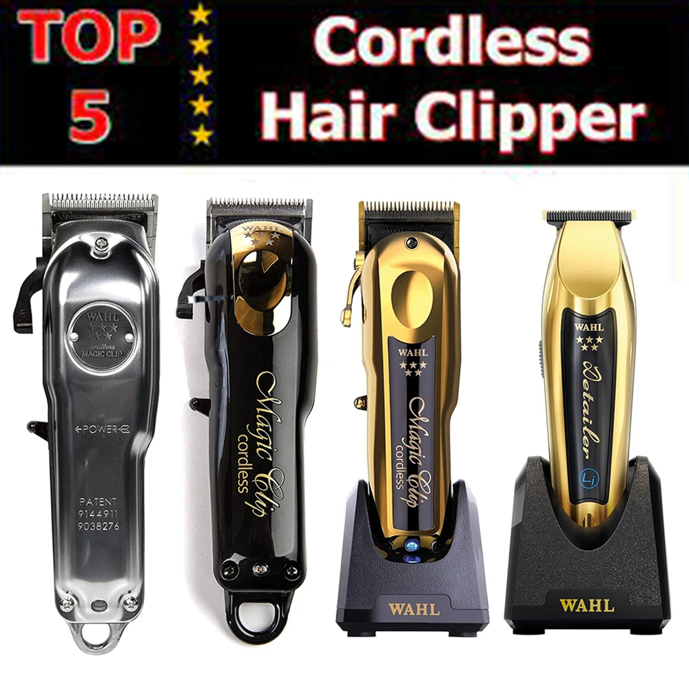 

WahI 8148 5-Star Limited Edition Black & Gold Cordless Magic Clip for Men Barber Cutting Machine