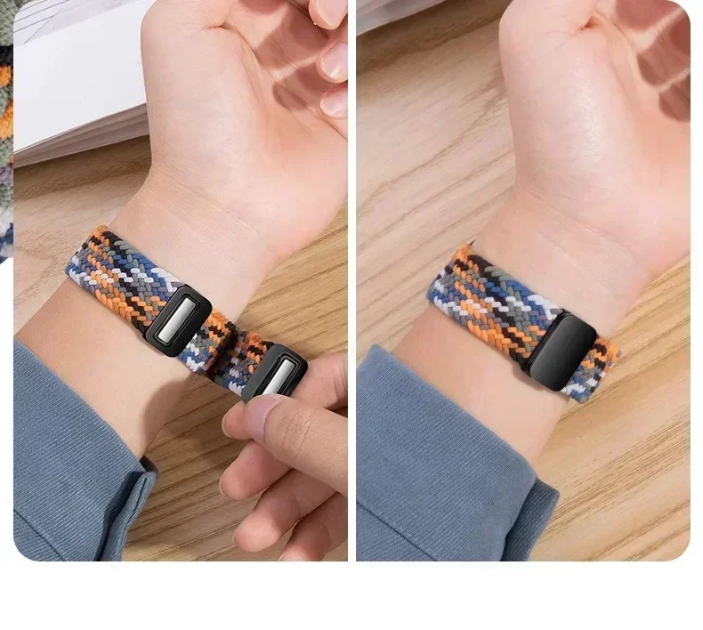 Magnetic Braided Nylon Watch Band - 22mm & 20mm Strap