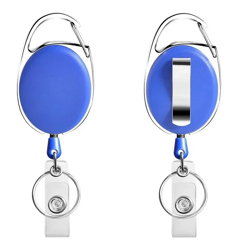 Retractable Badge Reel with Card Holder Reel Clip Key Ring Retractable ID Card Holder Key Chain Holders For Office Name Tag id card holder