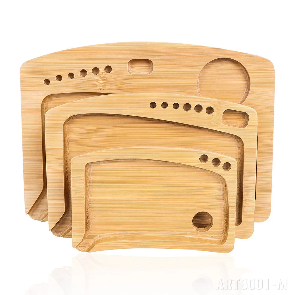 Premium Wooden Bamboo Multi-Functional Rolling Tray Cigarette Tray Support Customized Logo Smoking Accessories Wholesale 6