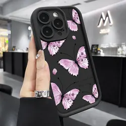 Butterfly Silicone Shockproof Phone Case for Realme V60 5G (BK - JGK1008)