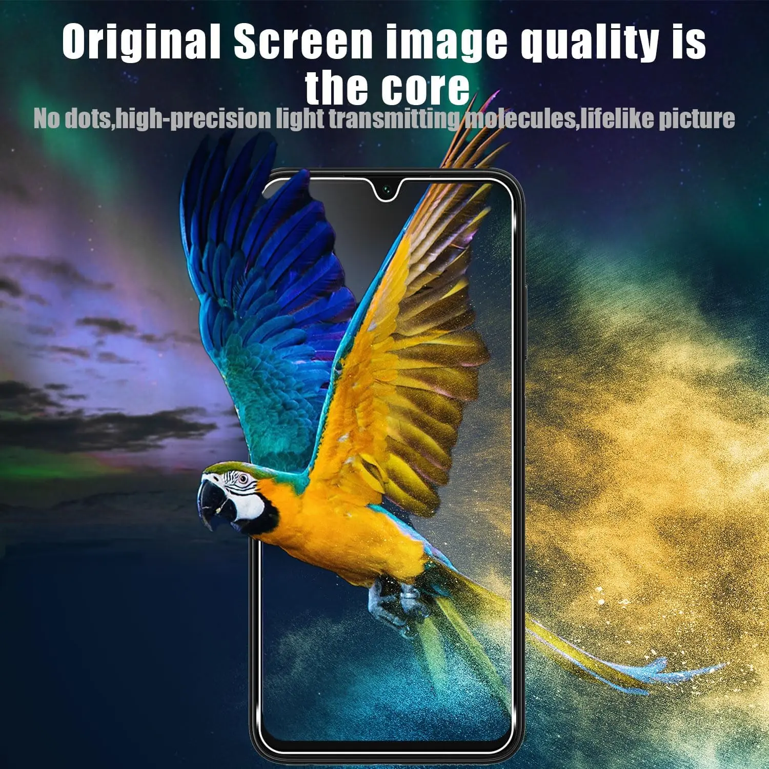 Premium Tempered Glass Screen Protector Film - 2/3/4 Pack