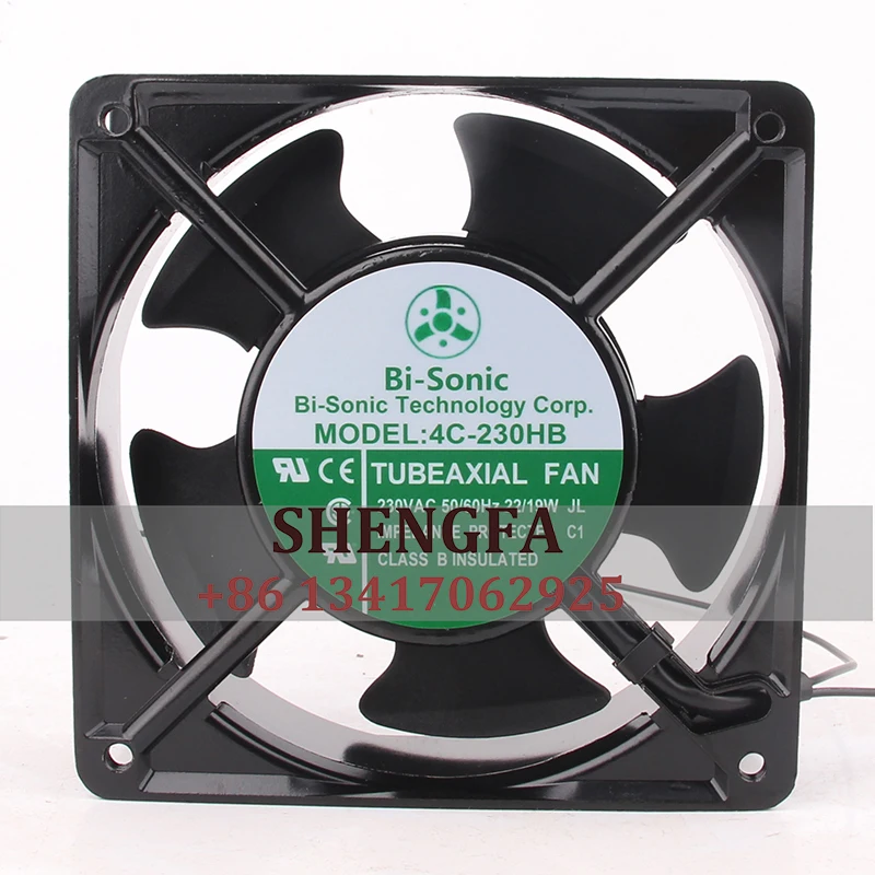 

Bi-Sonic Case Fan Dual Ball Bearing 4C-230HB 120*120*38MM 230V 21/22W 12038 High Temperature Cooling Fan
