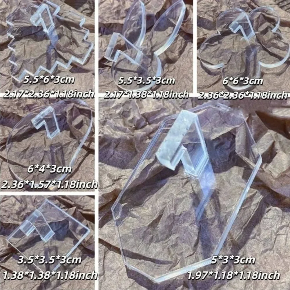 Acrylic Acrylic Nail Holder Transparent Heart Shape Nail Art Display Stand Transparent Nail Display Stand Nail Art Practice