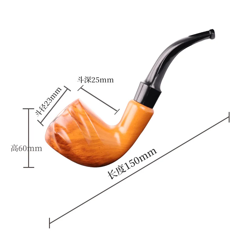 Portable Detachable Durable Resin Imitation Solid wood Pipes Smoking Tobacco Filter Pipes Cigarette Gift