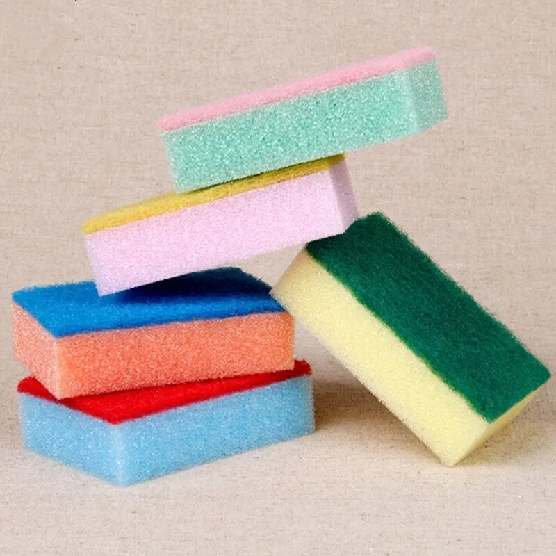 Cleaning Sponges 10Pcs/Set Dishwashing Kitchen Scrub Pot Rust Removal