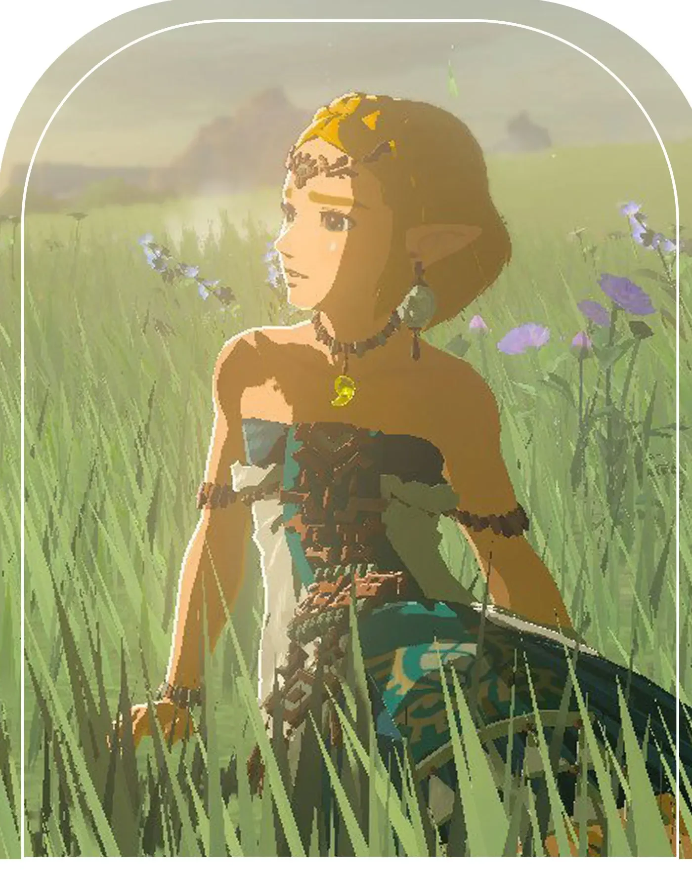 Green Princess-Inspired Cosplay Dress with Wig for Women (Unofficial)