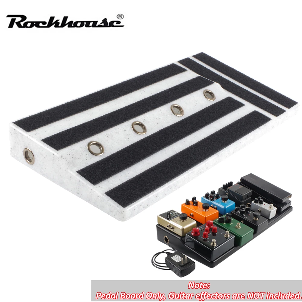 Rockhouse Rpb-1bk Guitar Effects Pedal Board Sturdy Pe Plastic