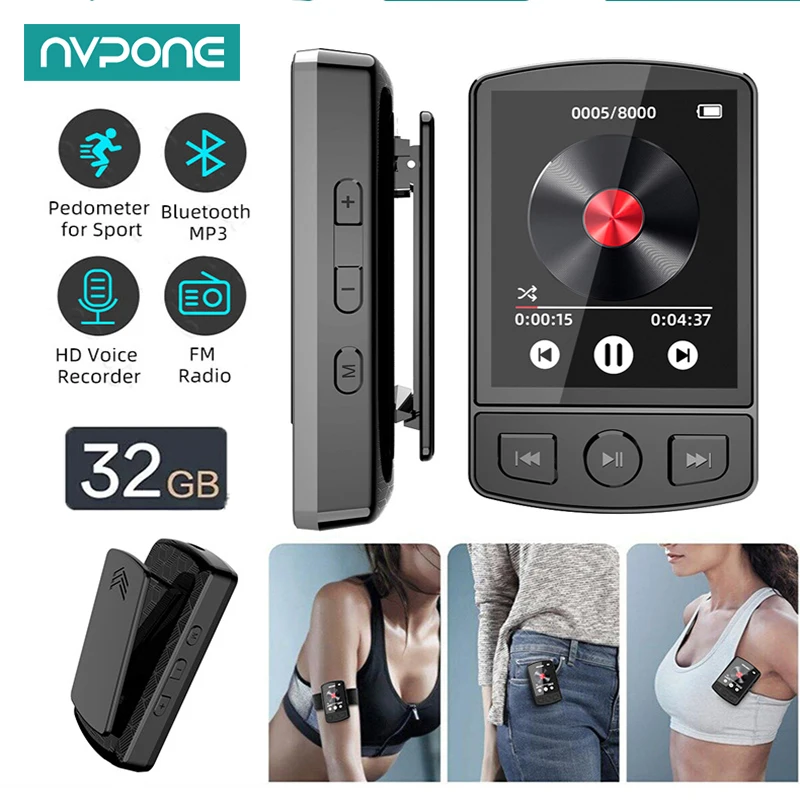 Portable Bluetooth MP3 Player with FM Radio and E-Book
