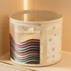 Clear Window Hat Storage Bucket Universal with Handle Clothes Storage Bin Round Brim Closet Organization Cap Storage Organizer 4