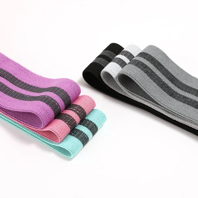Glute Thigh Elastic Workout Bands Fabric Resistance Hip Booty Bands Squat Circle Stretch Fitness Strips Loops Yoga Gym Equipment 2