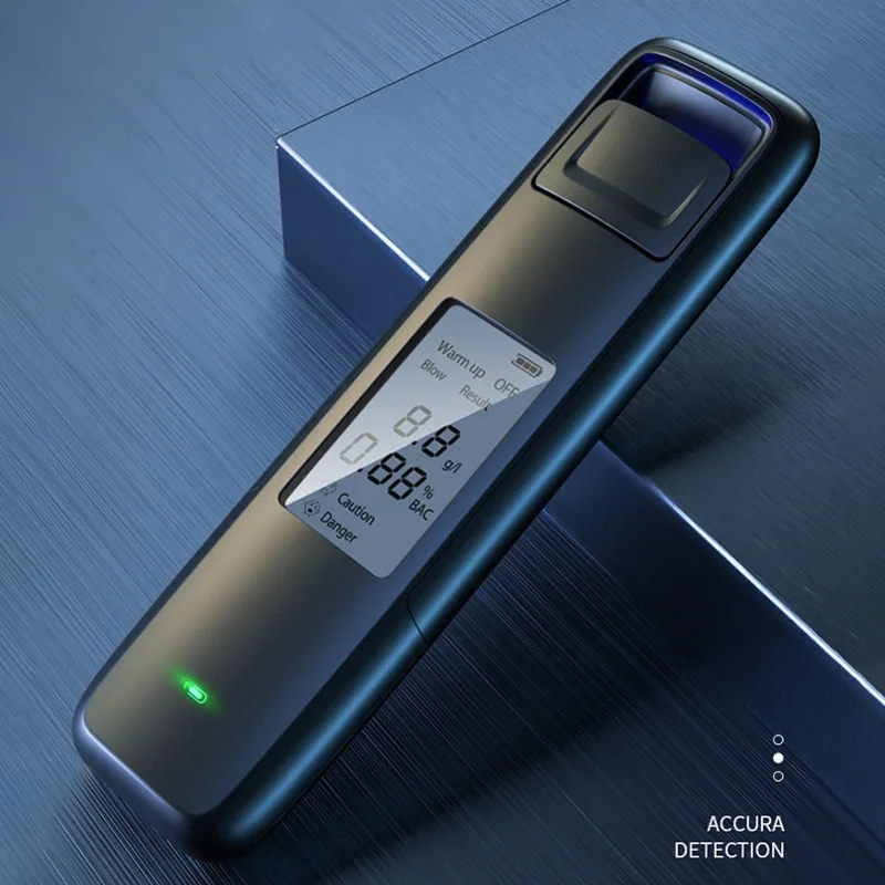 New Portable Non-Contact Alcohol Breath Tester with Digital Display Screen USB Rechargeable Breathalyzer Analyzer High Accuracy