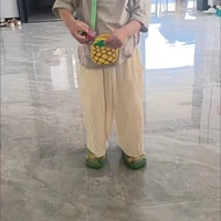 Baby Boy Girl Pant Cotton and Linen Cropped Trousers Child Trousers Long Kid Summer Pant Baby Infant Clothes 4