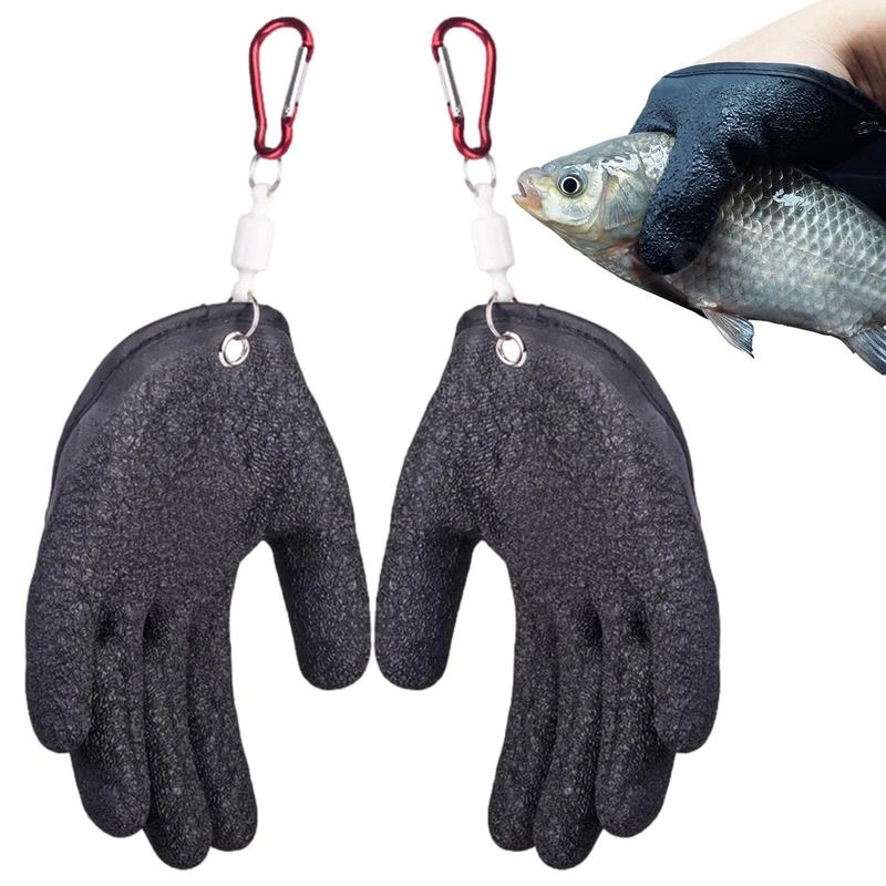 Fishing Catching Gloves Cut&Puncture Resistant With Hooks