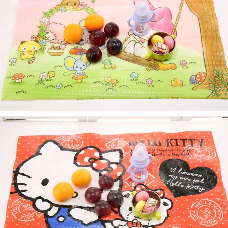 

Cute Sanrio Crawling Mat Hello Kittys Accessories Kawaii Anime Pe Waterproof Outdoor Picnic Mat Home Folding Toys for Girls Gift