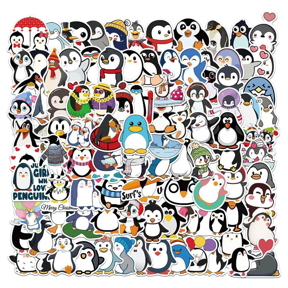 

10/30/50PCS New DIY Penguin Cartoon Personality Creative Computer Luggage Mobile Phone Car Chair Decoration Waterproof Sticker