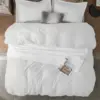 Bedsure White Duvet Cover Queen Size - Soft Double Brushed Bedding Set for Kids & Adults, Zipper Closure, 3 Pieces, Includes 3