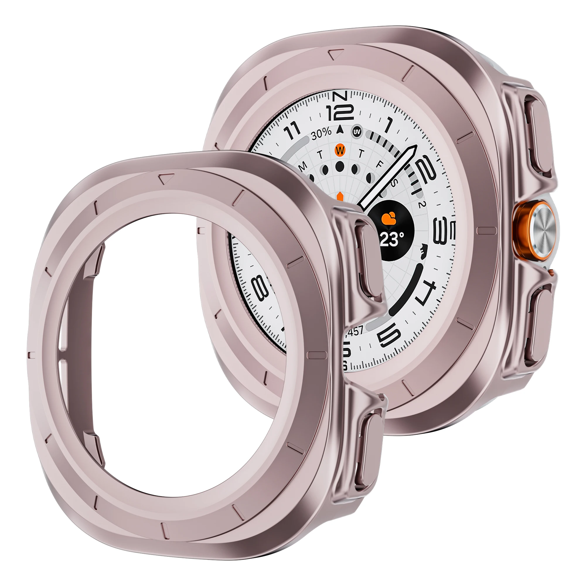 Durable Hollow Frame Protective Bumper for Galaxy Watch Ultra 47mm