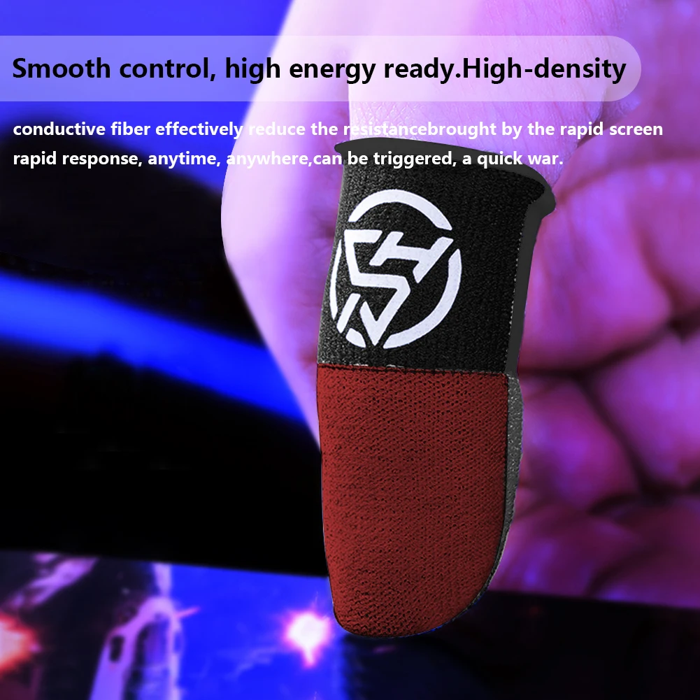 Breathable Anti-Slip Finger Sleeves for Sensitive Touchscreen Gaming