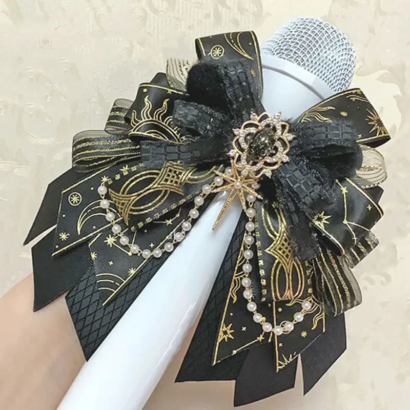 Lolita Bow Tie Hair Clips Women's Jewelry Cheering Sticks Bows Concert Hand Lamps Accessories Personality Women's Collar Flowers bow tie