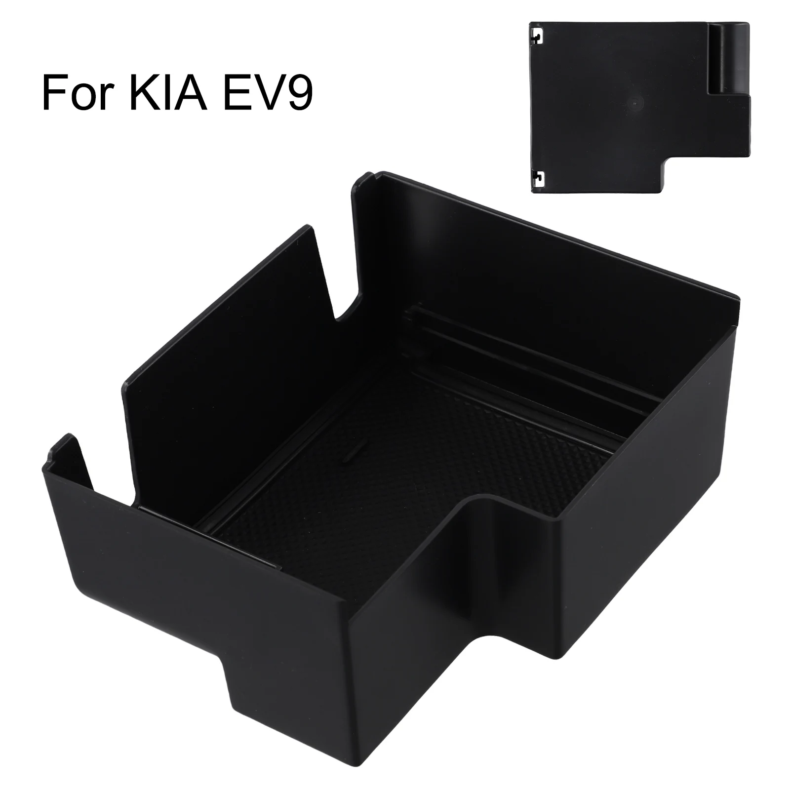 Black Car Center Console Armrest Storage Glove Box Storage Box For Kia EV9 + Left-hand Drive Auto Accessories