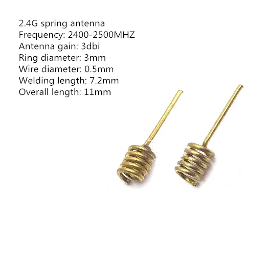 24002500Mhzomnidirectionalbrasscoilantenna3DBlongsolderfeet