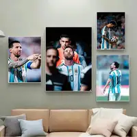 ⁦ملصقات جدارية ذاتية اللصق لليونيل ميسي | Lionel Messi Self-Adhesive Art Wall Sticker Poster⁩ - الصورة ⁦3⁩