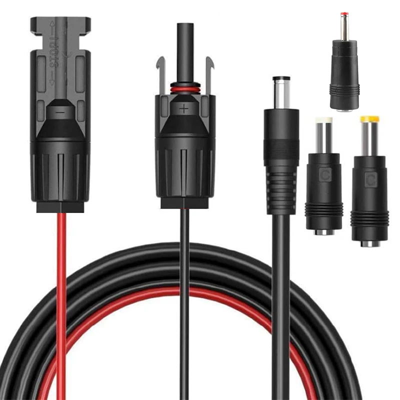 ToDC5521SolarChargingCableExtensionCordwithDC5525DC35135