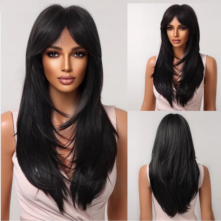 ブラウン ストレートウィッグ 合成繊維 ブラウン ストレートウィッグ 合成繊維